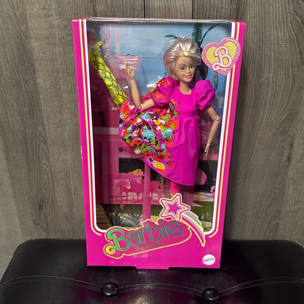 New Kate McKinnon Weird Barbie The Movie Doll In Pink Dress Collectible Doll